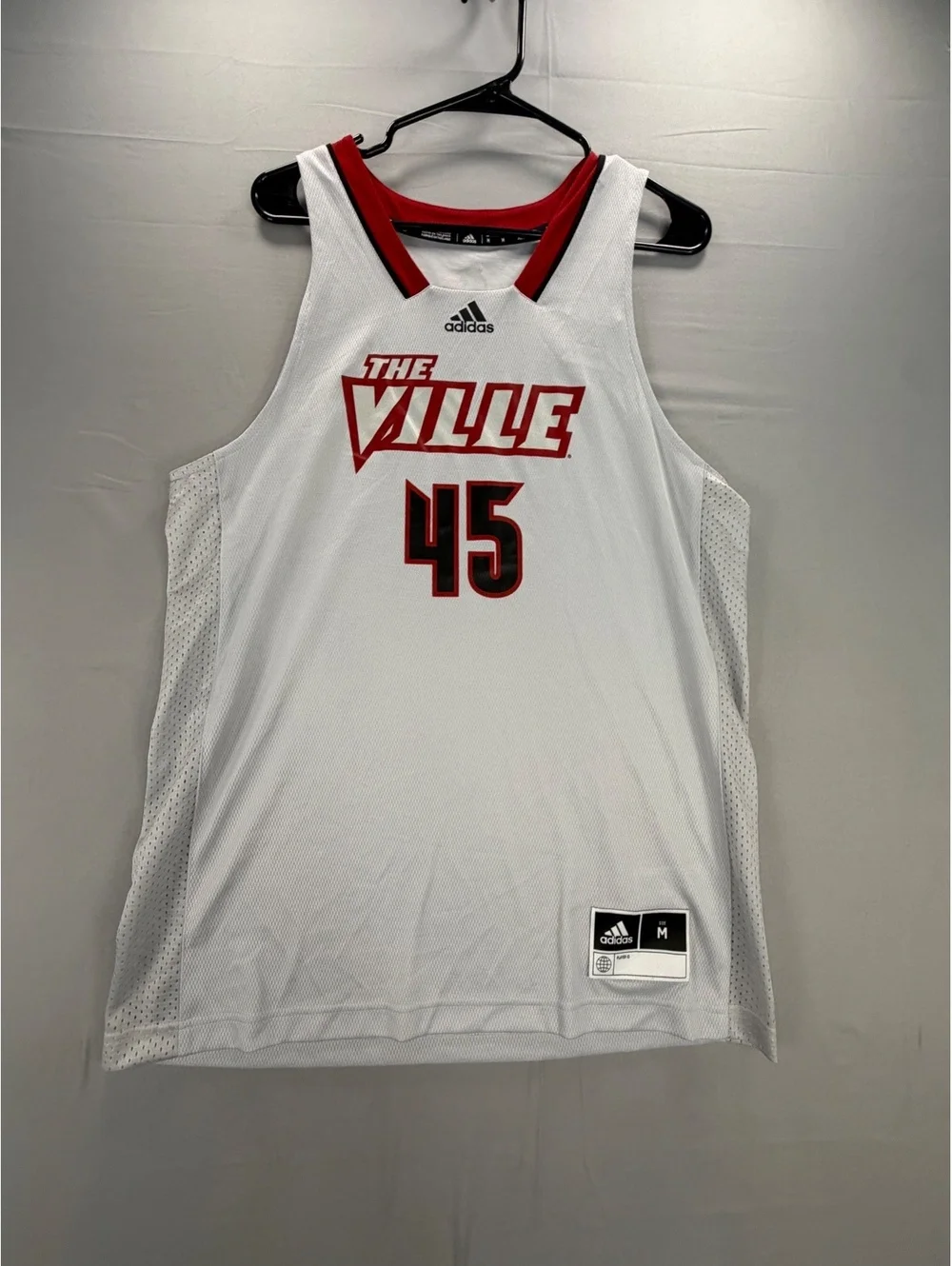 Adidas Louisville Cardinals #45 The Ville Swingman Jersey M